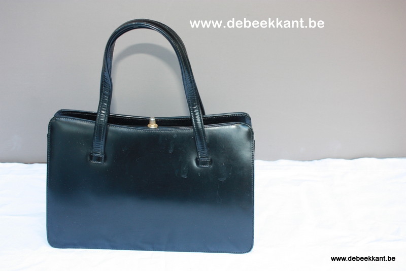 Vintage dameshandtas zwart 3